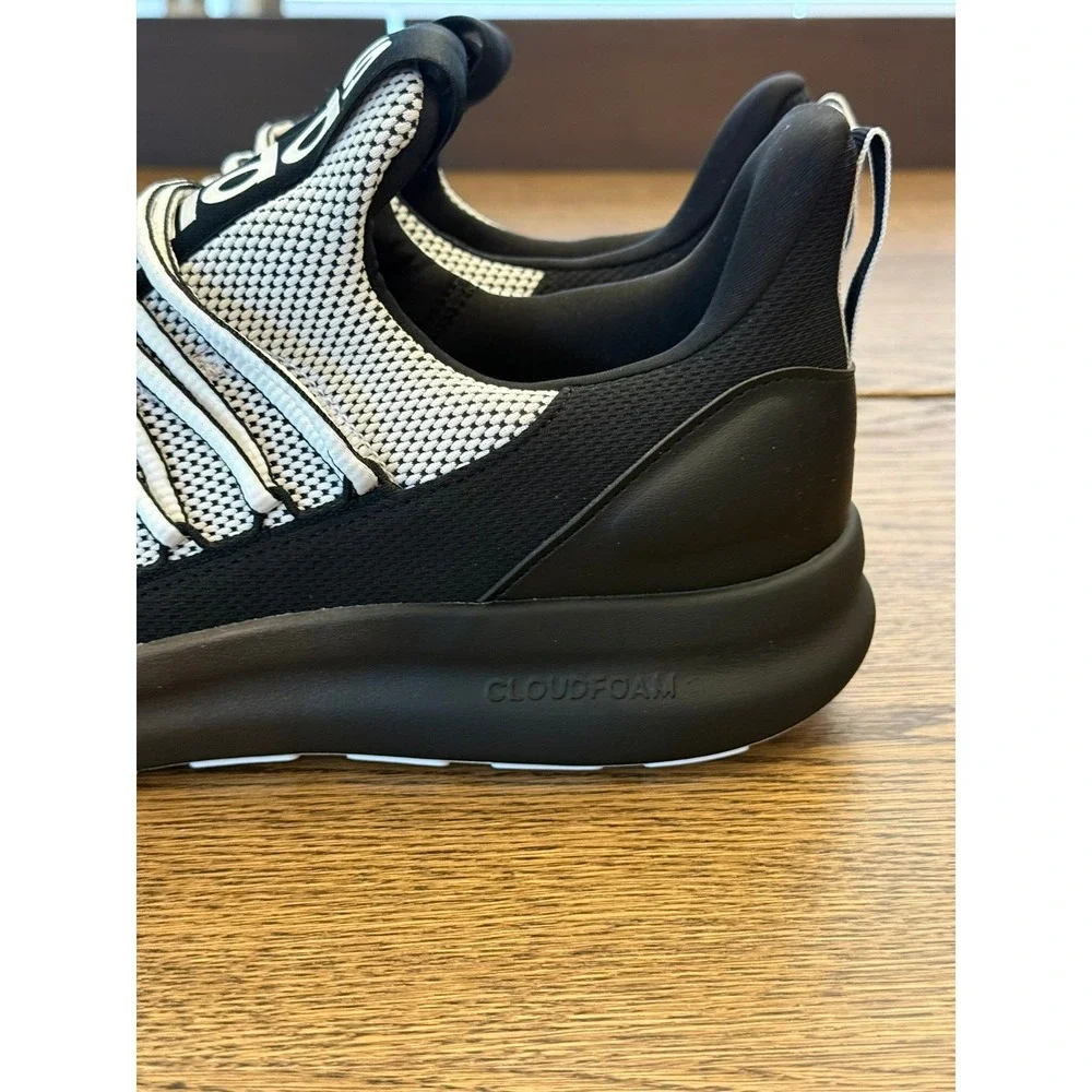 Adidas Lite Racer Adapt 7.0 Men's White Core Black Slip on Sneakers Size 11.5